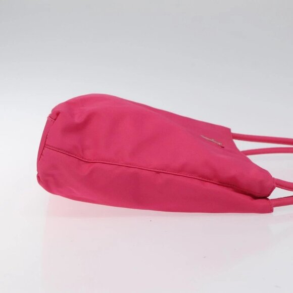 PRADA Shoulder Bag Nylon Pink Silver Auth 119844A - Picture 3 of 16